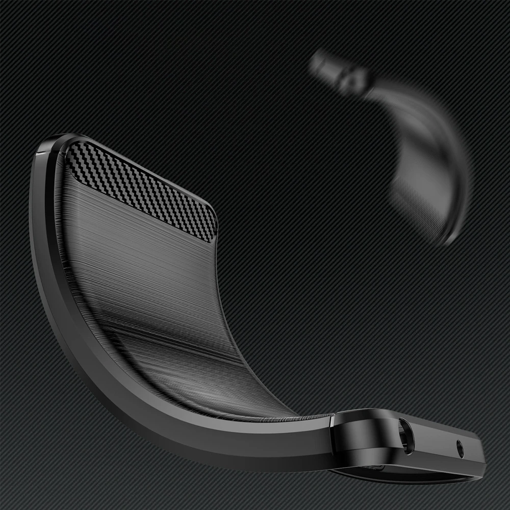 Hurtel Carbon Infinix Hot 12 Pro flexible silikoninis carbon dėklas telefonui juodos spalvos