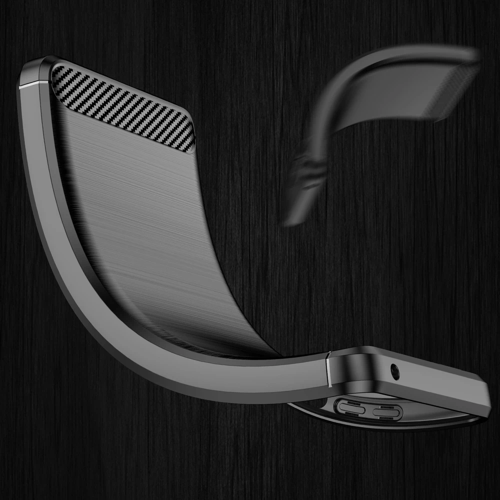 Hurtel Carbon dėklas flexible dėklas cover Xiaomi Redmi Note 11 Pro+ 5G (China) / 11 Pro 5G (China) / Mi11i HyperCharge / Poco X4 NFC dėklas telefonui juodos spalvos