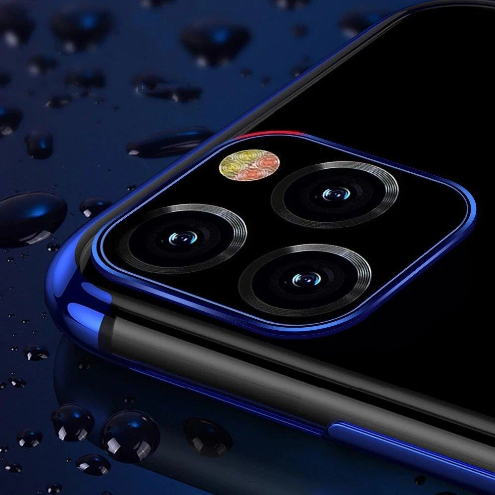 Hurtel Clear Color dėklas skirtas Xiaomi Mi 11, mėlynas rėmelis