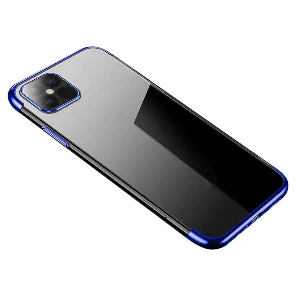 Hurtel Clear Color dėklas skirtas Xiaomi Mi 11, mėlynas rėmelis