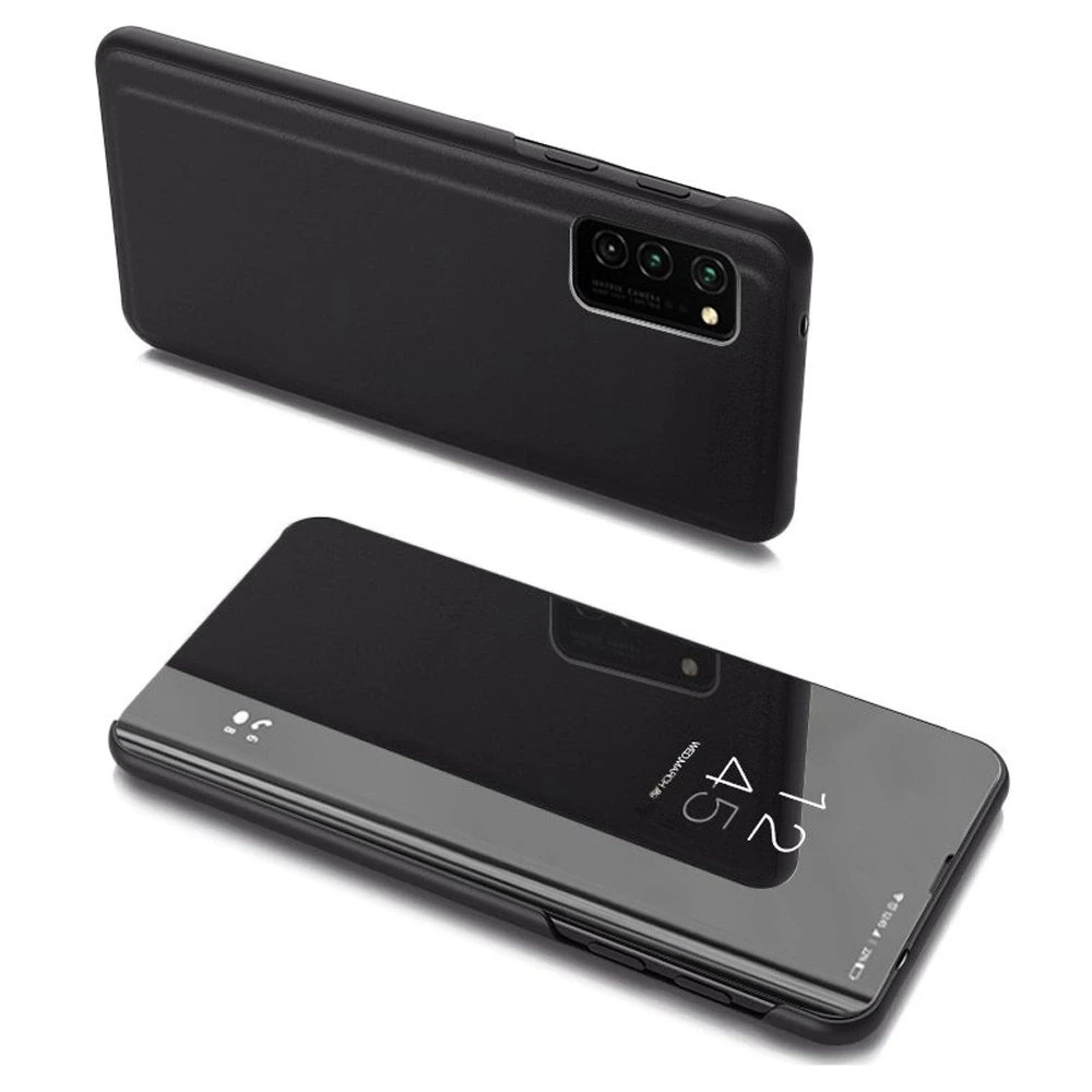 Hurtel Clear View dėklas flip cover Samsung Galaxy A03s (166.5) dėklas telefonui juodos spalvos