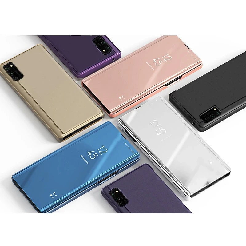 Hurtel Clear View dėklas flip cover Samsung Galaxy A03s (166.5) dėklas telefonui juodos spalvos