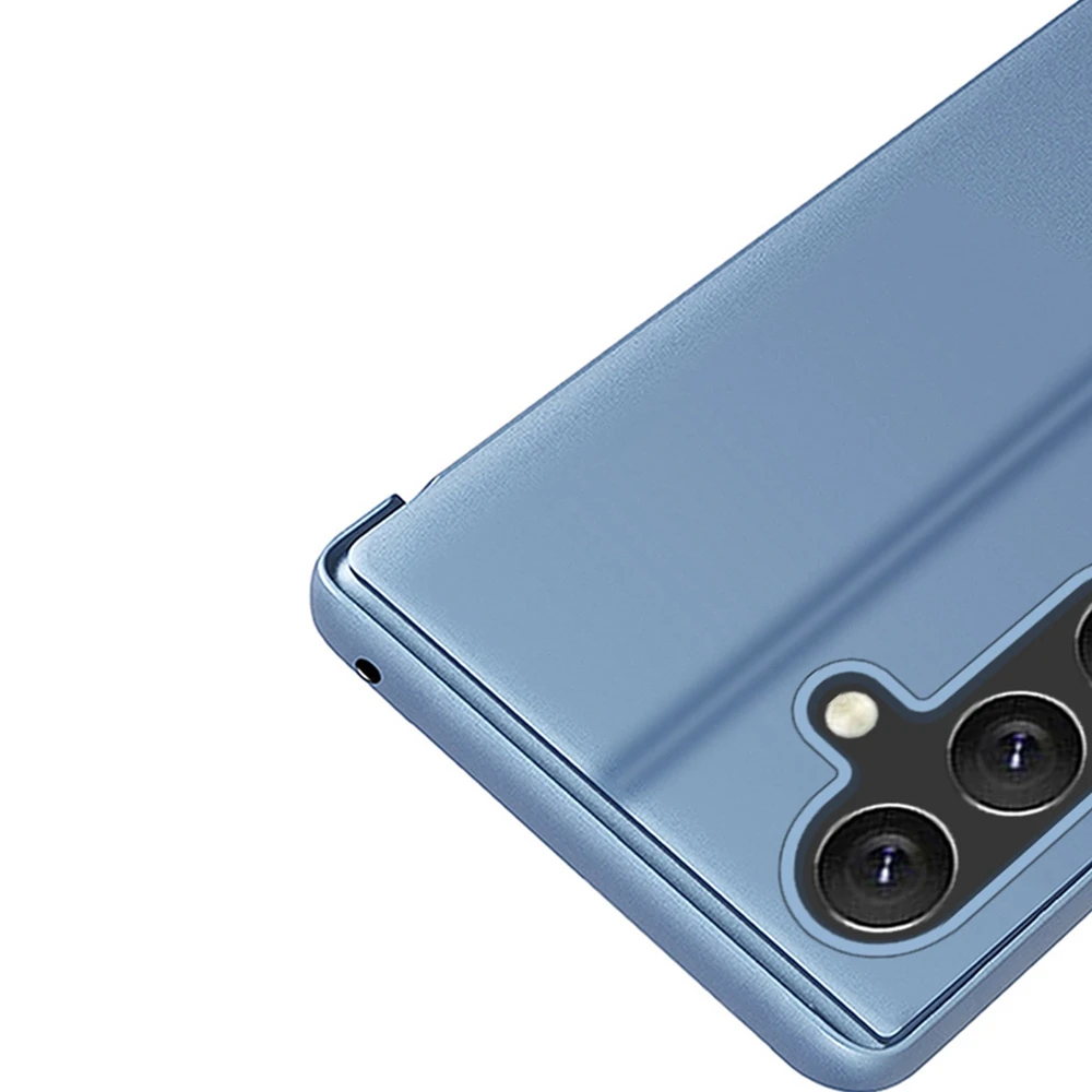 Hurtel Clear View Samsung Galaxy A24 4G atverčiamas dėklas telefonui juodos spalvos