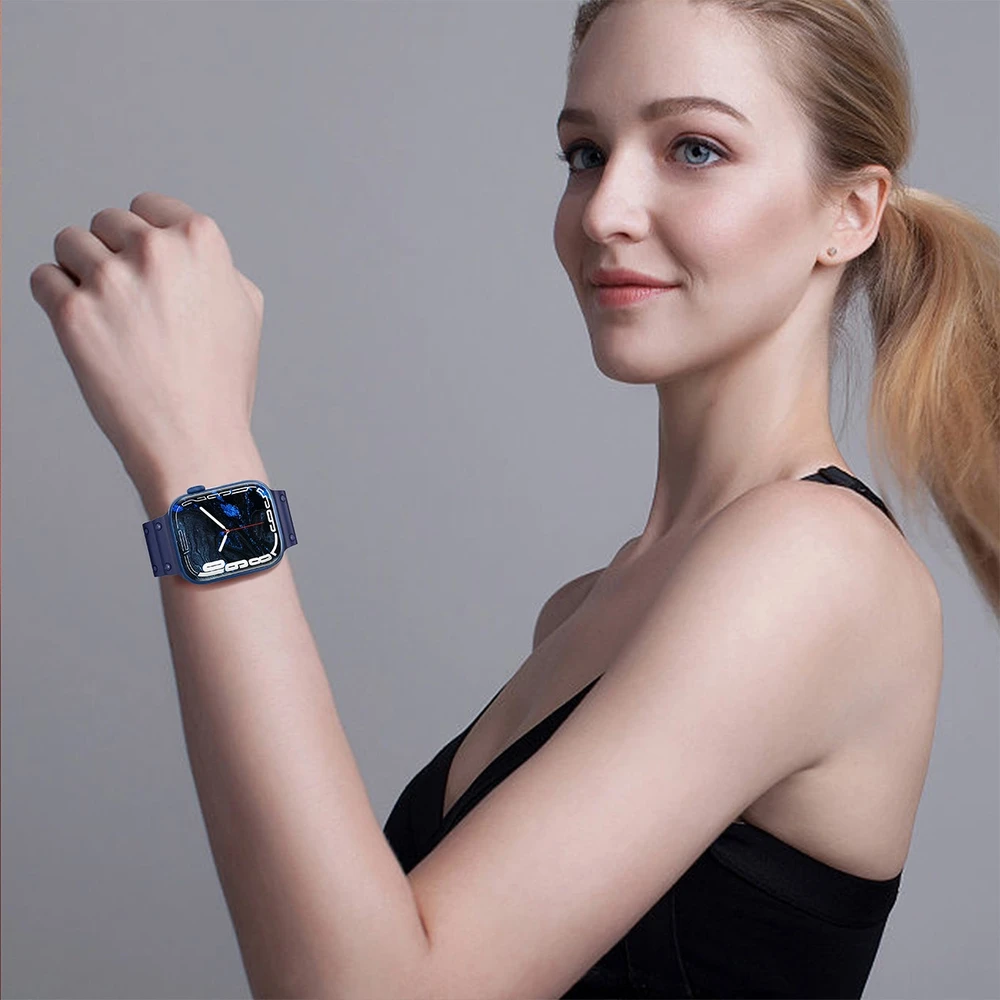 Hurtel Apyrankė Triple Protection Apple Watch SE, 9, 8, 7, 6, 5, 4, 3, 2, 1 (41, 40, 38 mm) skaidri
