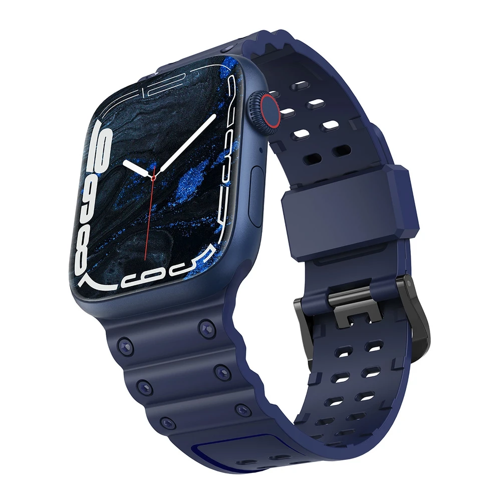 Hurtel Apyrankė Triple Protection Apple Watch SE apyrankė, 9, 8, 7, 6, 5, 4, 3, 2, 1 (41, 40, 38 mm) mėlynos spalvos