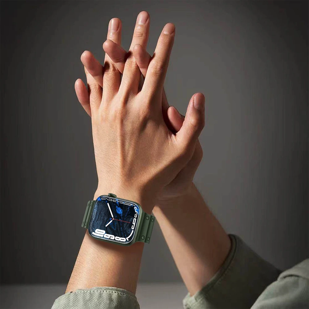 Hurtel Apyrankė Triple Protection Apple Watch SE, 9, 8, 7, 6, 5, 4, 3, 2, 1 (41, 40, 38 mm) baltos spalvos