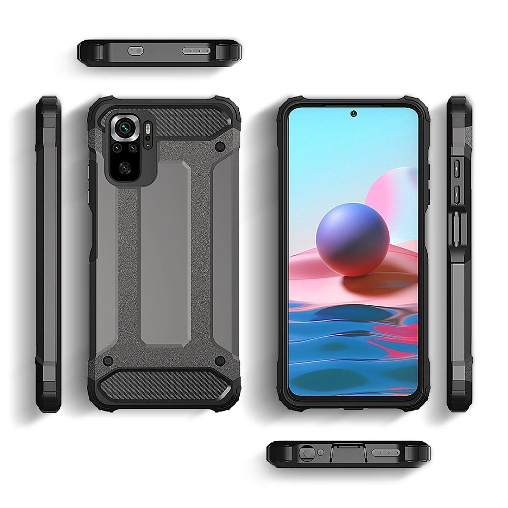 Hurtel Hybrid Armor armored hybrid Xiaomi Redmi Note 11 Pro+ 5G (China) / 11 Pro 5G (China) / Mi11i HyperCharge / Poco X4 NFC 5G dėklas telefonui mėlynos spalvos