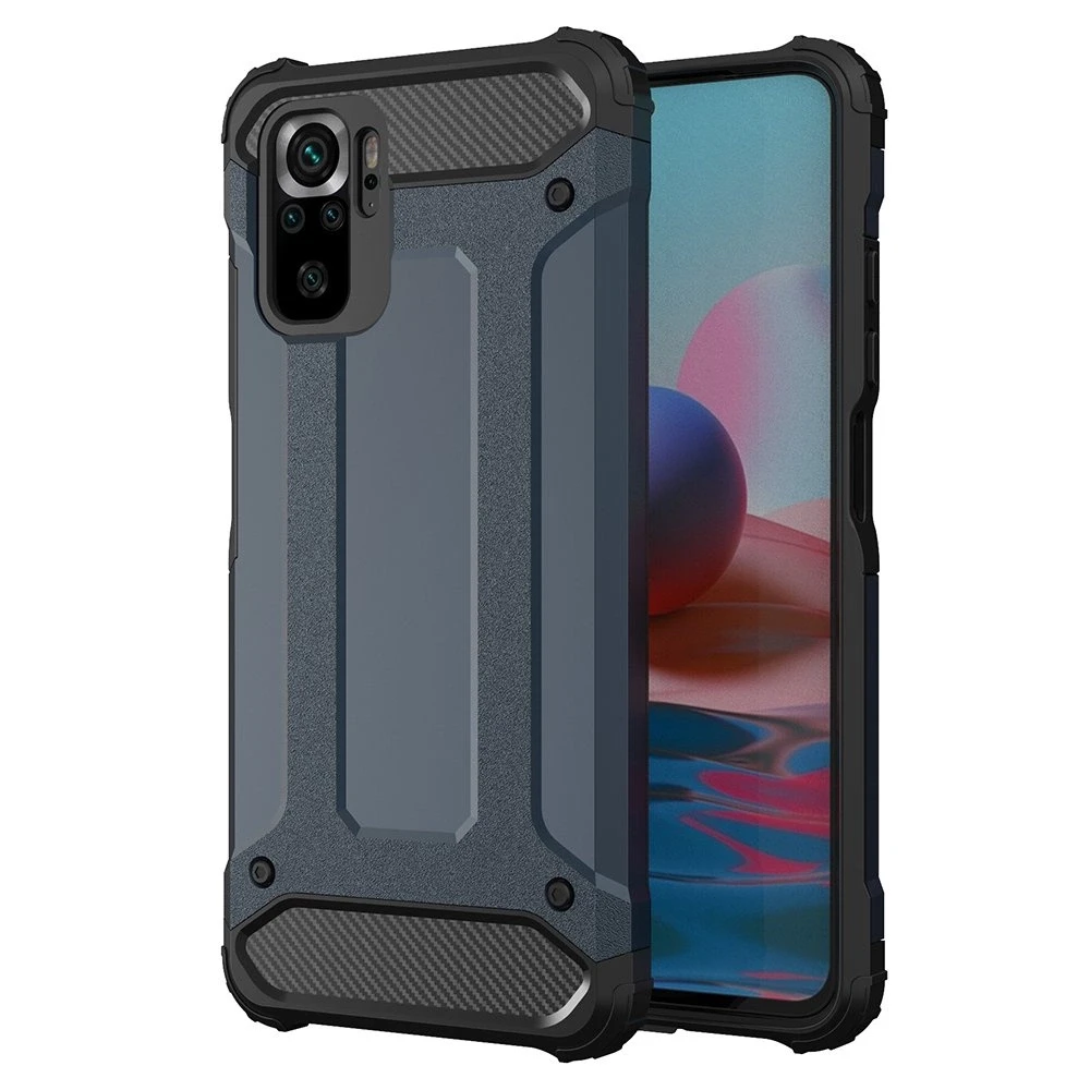 Hurtel Hybrid Armor armored hybrid Xiaomi Redmi Note 11 Pro+ 5G (China) / 11 Pro 5G (China) / Mi11i HyperCharge / Poco X4 NFC 5G dėklas telefonui mėlynos spalvos