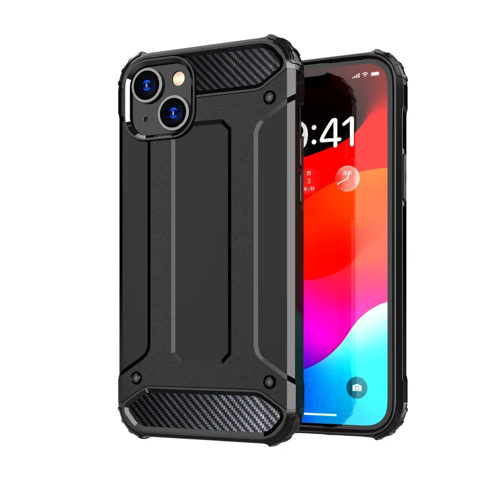 Hurtel Apple iPhone 15 Plus Hybrid Armor – dėklas telefonui juodos spalvos
