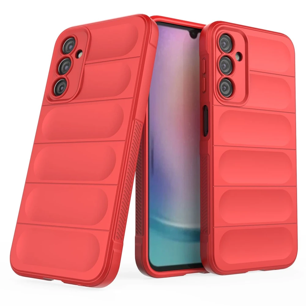 Hurtel Magic Shield Samsung Galaxy A24 4G flexible armored dėklas telefonui raudonos spalvos
