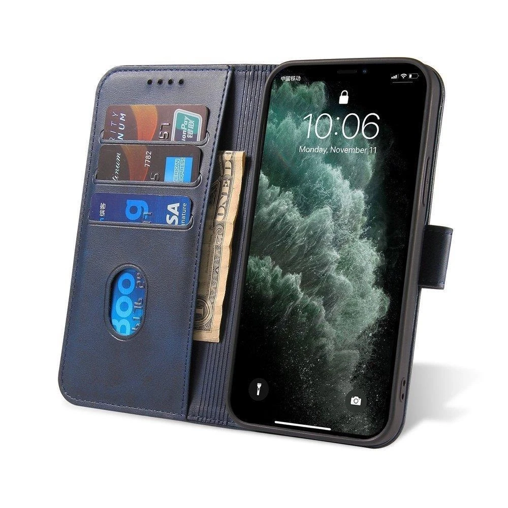 Hurtel Magnet dėklas elegant flip cover case with stand function Xiaomi Redmi Note 11 Pro+ 5G (China) / 11 Pro 5G (China) / Mi11i HyperCharge / POCO X4 NFC mėlynos spalvos
