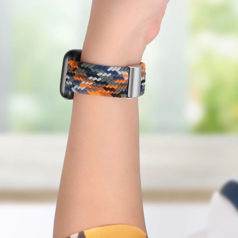 Dėklas Hurtel Braided Medžiaginė Apyrankė Bracelet Apyrankė Medžiaginė Band skirta Apple Watch 42 / 44 / 45 / 49 mm - įvairiaspalvė