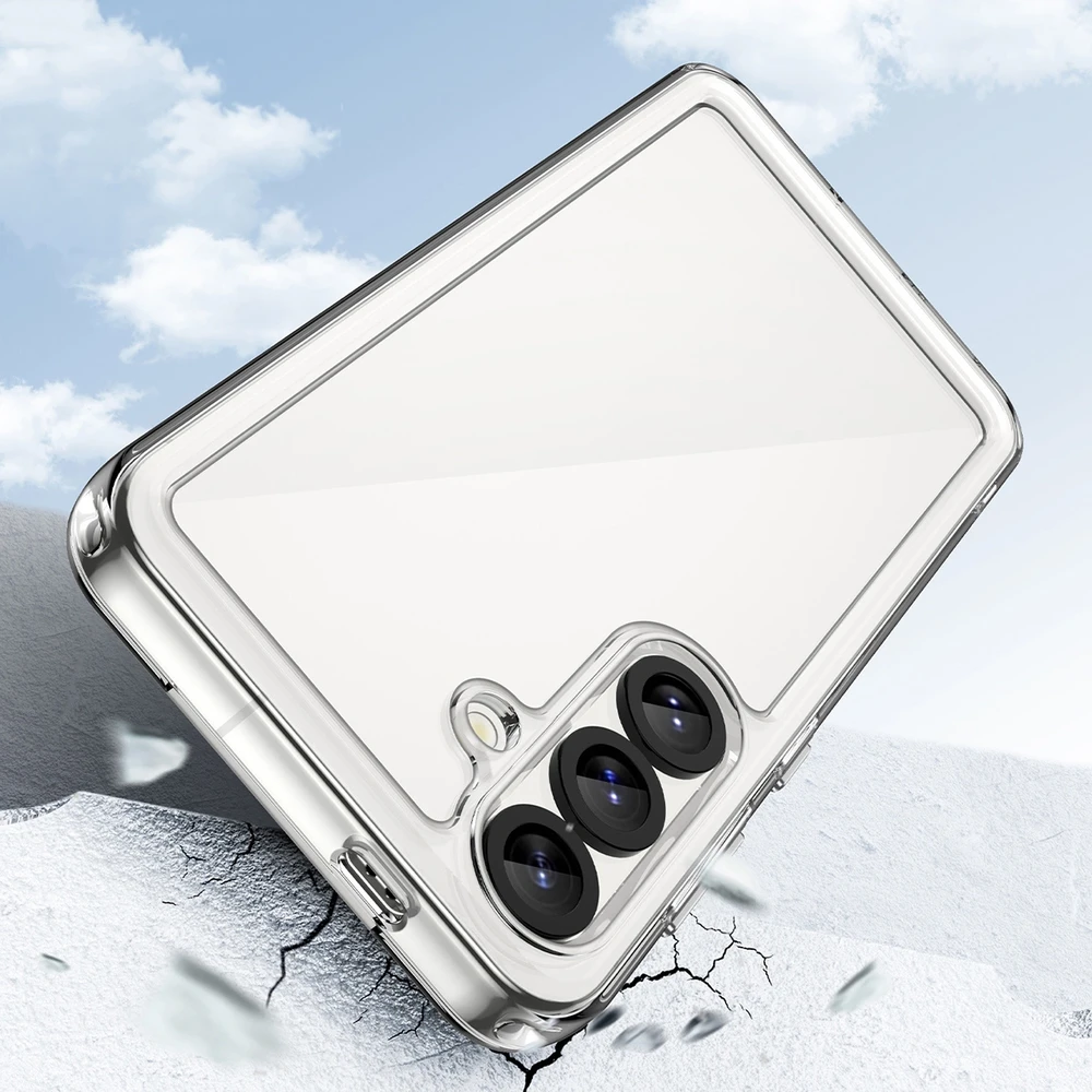 Hurtel Outer Space dėklas su Gel Frame skirtas Samsung Galaxy M16 5G – skaidrus