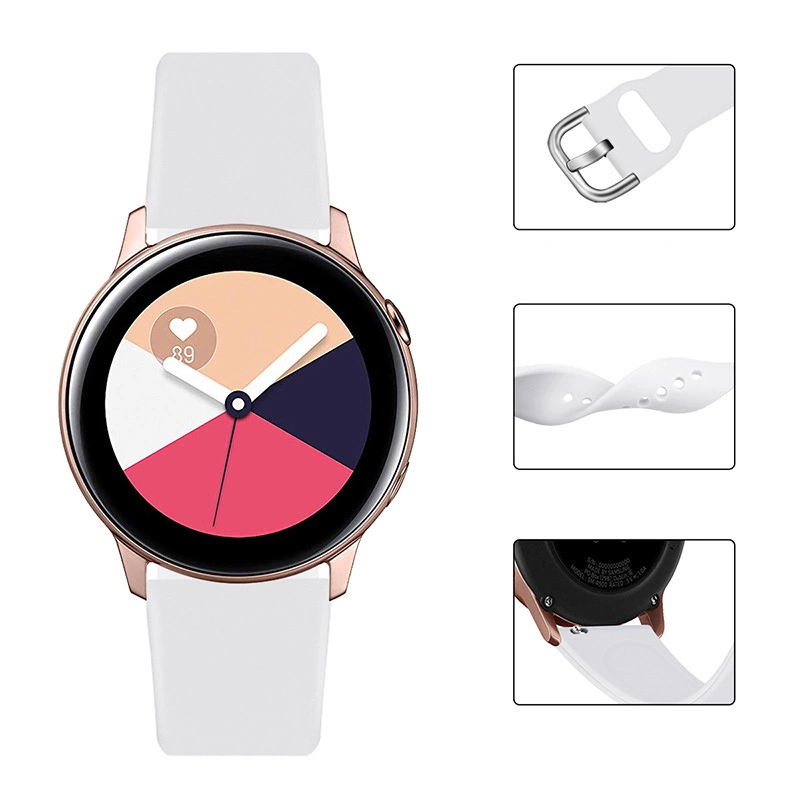 iLike Hurtel Silicone Apyrankė TYS band skirta Samsung Galaxy Watch 40 / 41 / 42 / 43 / 44 mm - turquoise