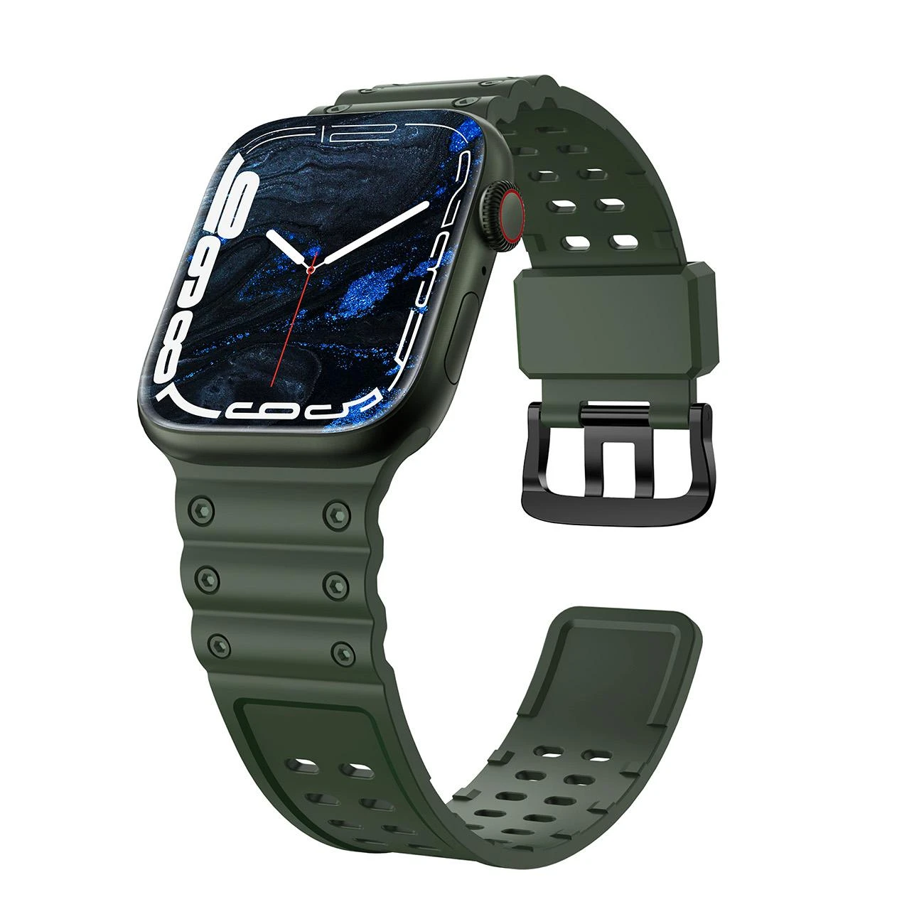 Hurtel Apyrankė Triple Protection Apple Watch SE, 9, 8, 7, 6, 5, 4, 3, 2, 1 (41, 40, 38 mm) žalios spalvos