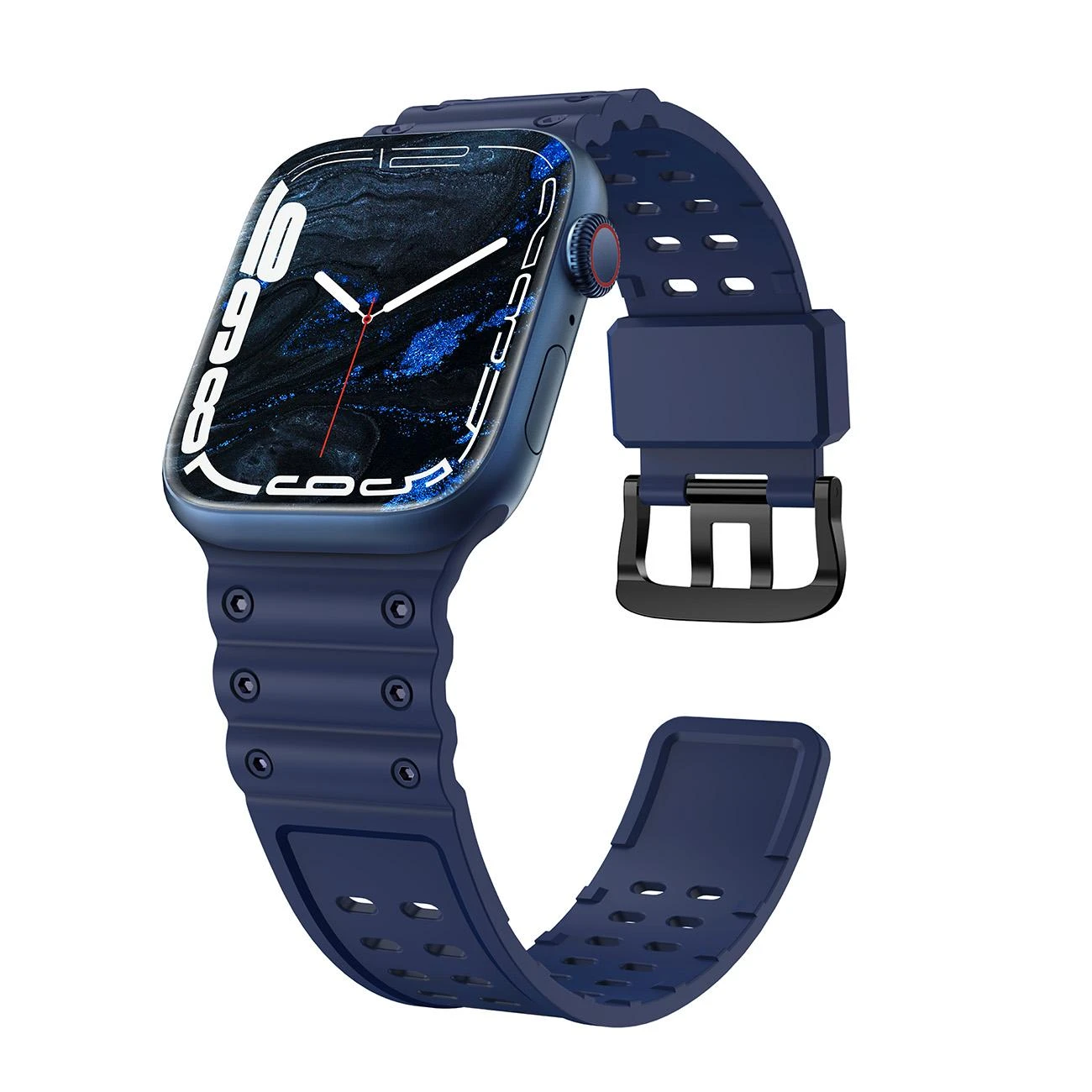 Hurtel Apyrankė Triple Protection Apple Watch SE apyrankė, 9, 8, 7, 6, 5, 4, 3, 2, 1 (41, 40, 38 mm) mėlynos spalvos