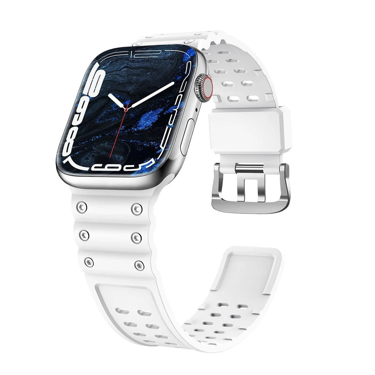 Hurtel Apyrankė Triple Protection Apple Watch SE, 9, 8, 7, 6, 5, 4, 3, 2, 1 (41, 40, 38 mm) baltos spalvos