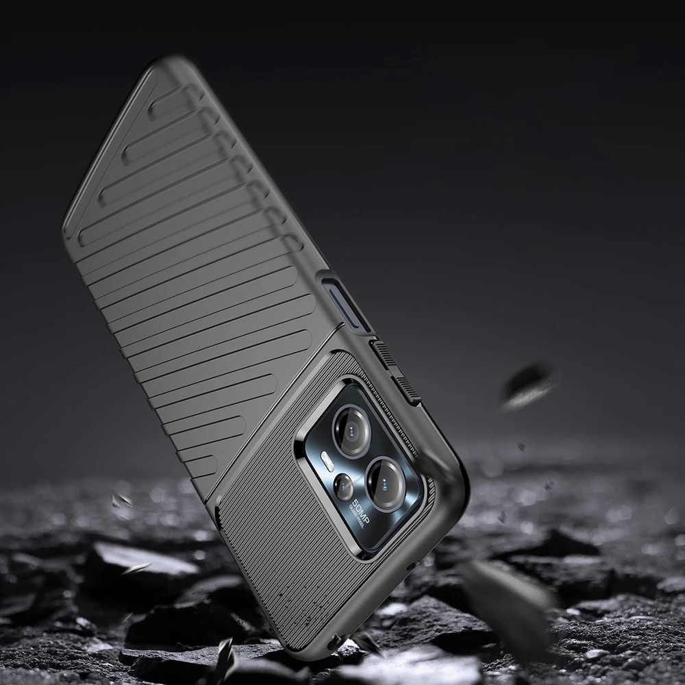 Hurtel Thunder Motorola Moto G13 silikoninis armor dėklas telefonui juodos spalvos
