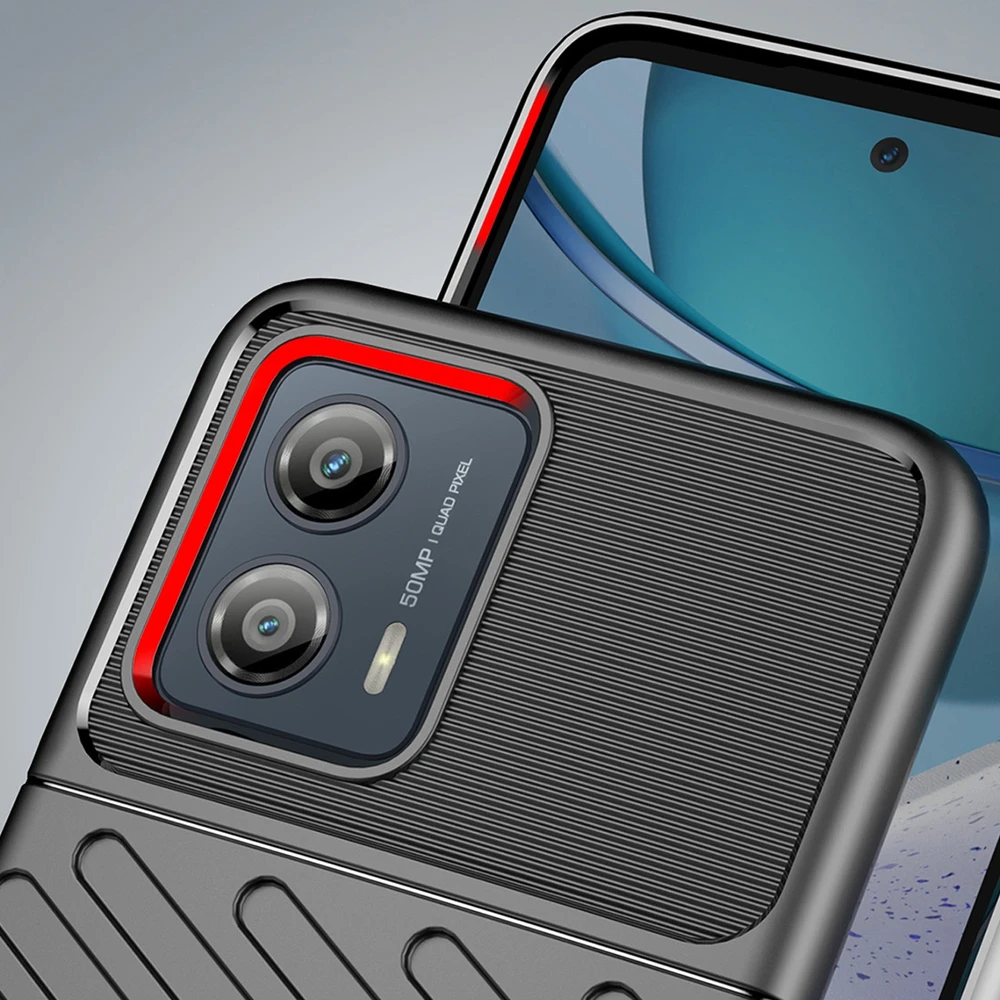 Hurtel Thunder Motorola Moto G53 silikoninis armor dėklas telefonui juodos spalvos