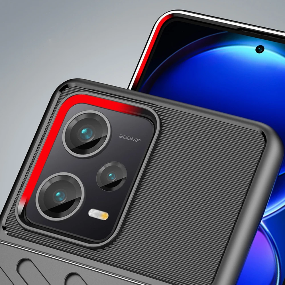Hurtel Thunder Xiaomi Redmi Note 12 Pro+ silikoninis armor dėklas telefonui juodos spalvos