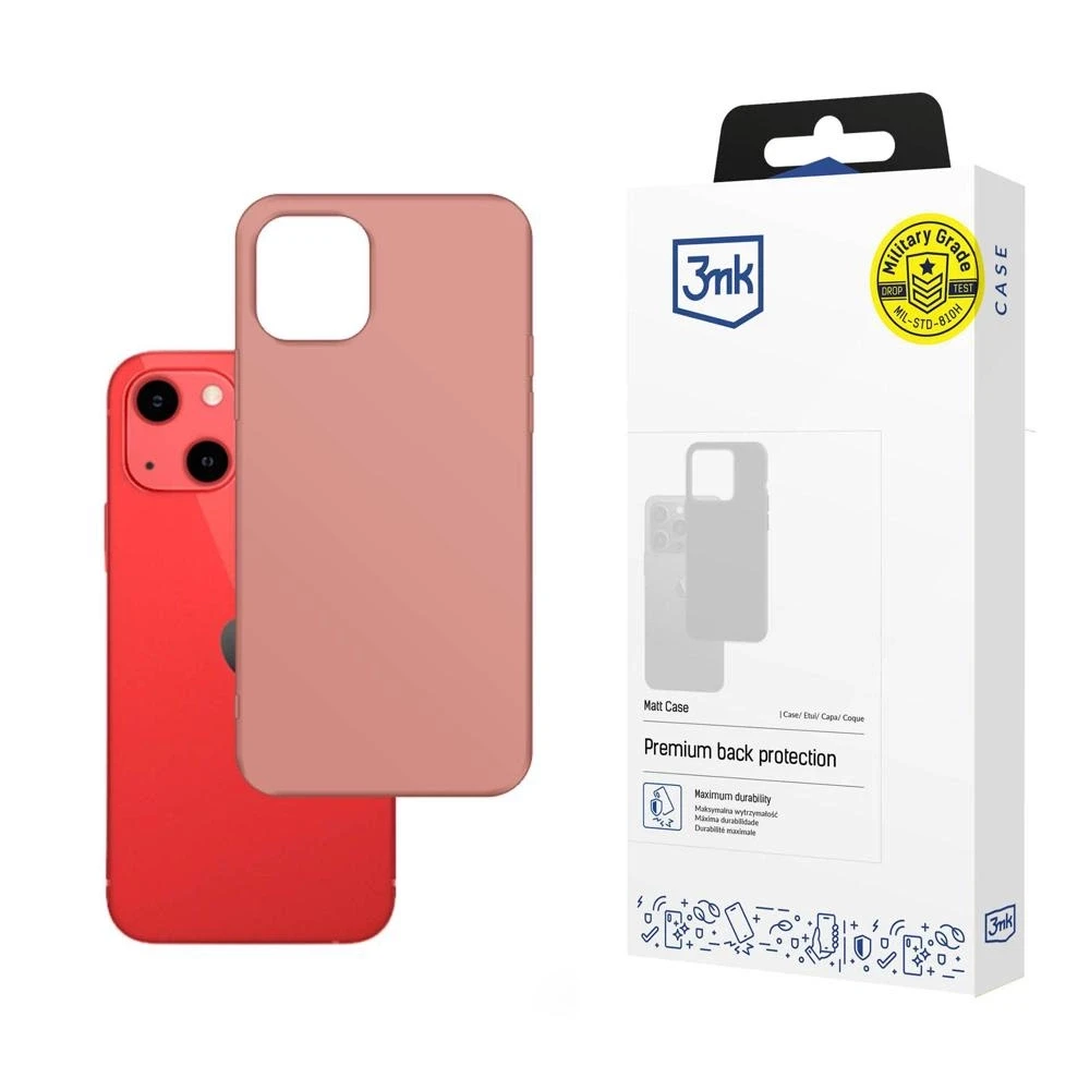 Apple iPhone 13 mini series 3mk Matt - dėklas telefonui rožinės spalvos