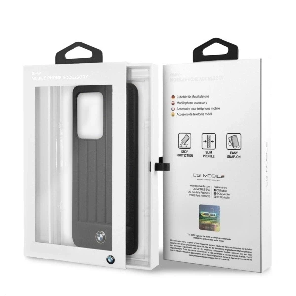 Samsung Galaxy S20 Ultra BMW dėklas Signature (BMHCS69POCBK) juodos spalvos