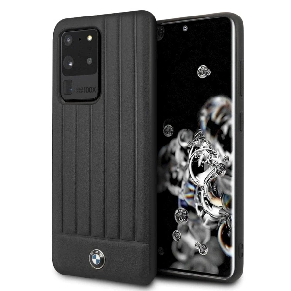Samsung Galaxy S20 Ultra BMW dėklas Signature (BMHCS69POCBK) juodos spalvos