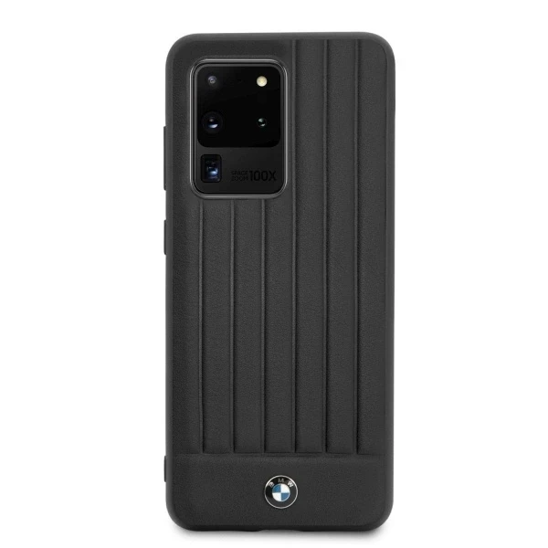Samsung Galaxy S20 Ultra BMW dėklas Signature (BMHCS69POCBK) juodos spalvos