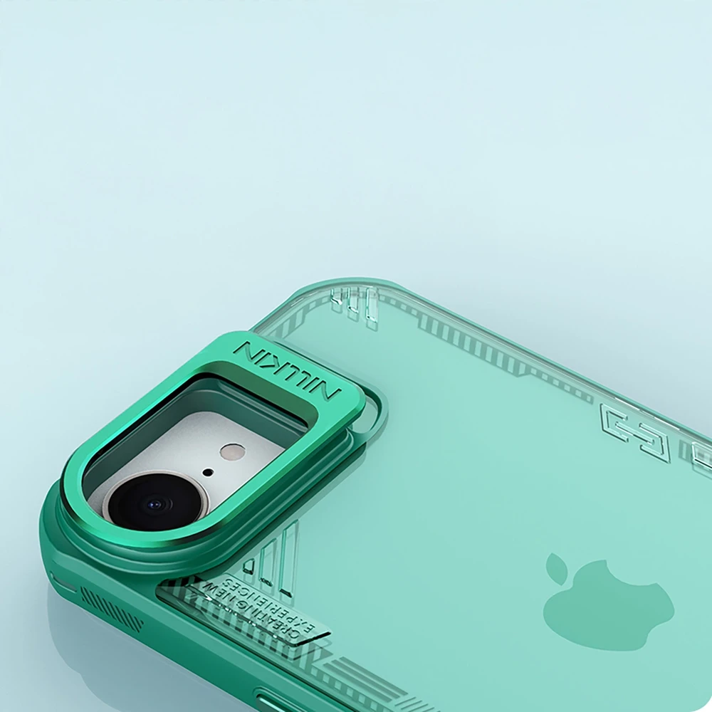 Nillkin Iceblade Prop dėklas su Stand skirtas Apple iPhone 16e – žalios spalvos