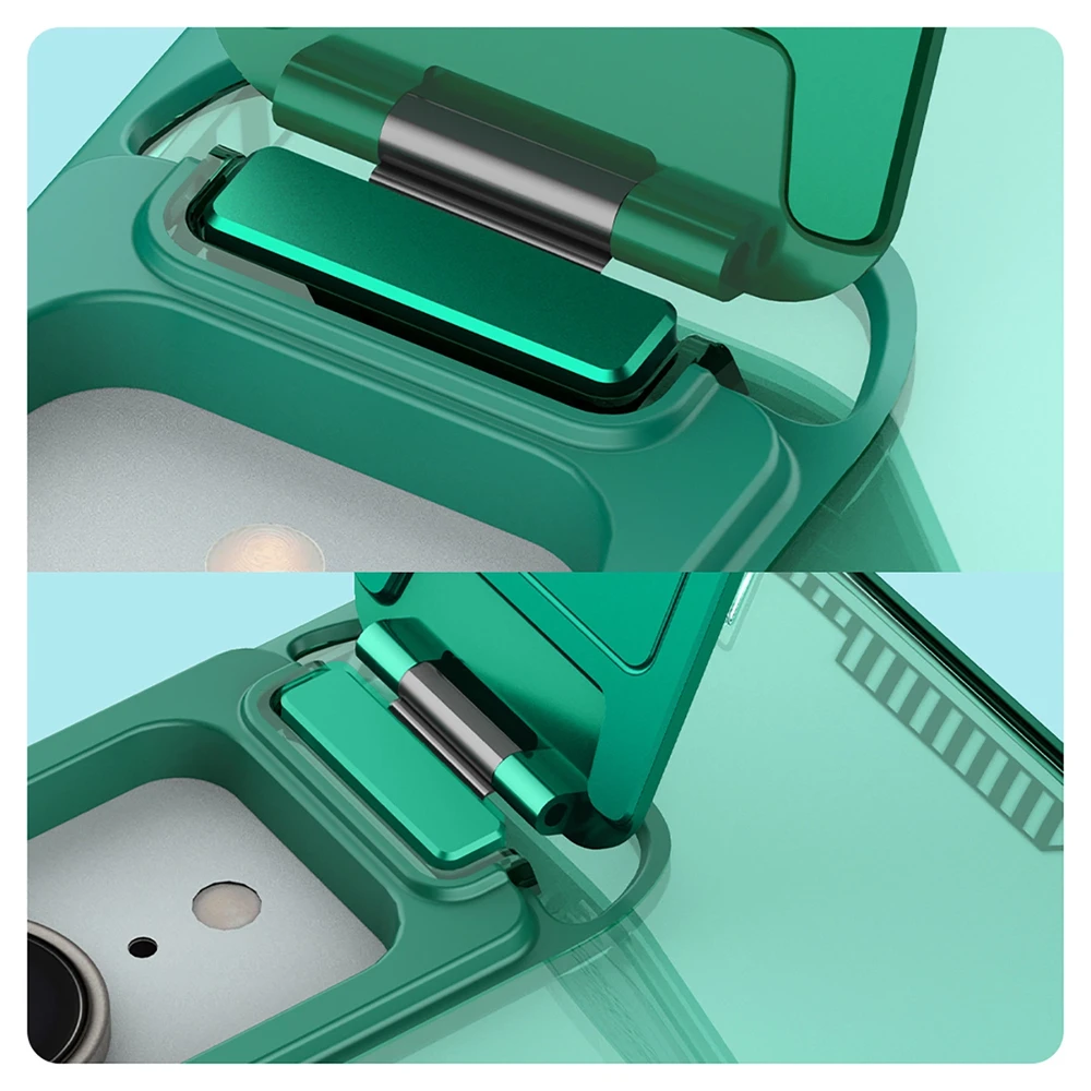 Nillkin Iceblade Prop Magnetic dėklas su Camera dėklas and Stand skirtas Apple iPhone 16e – žalios spalvos