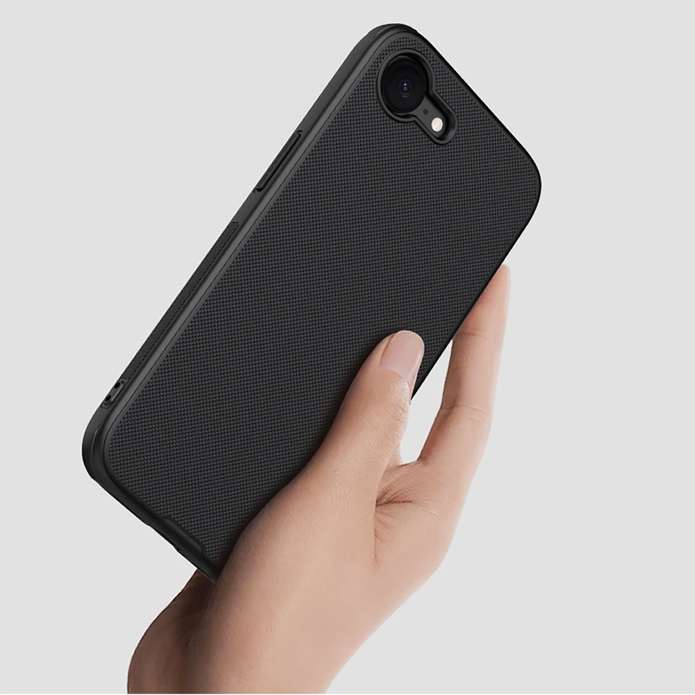 Nillkin Super Frosted PRO Magnetic Back dėklas skirtas Apple iPhone 16e juodos spalvos