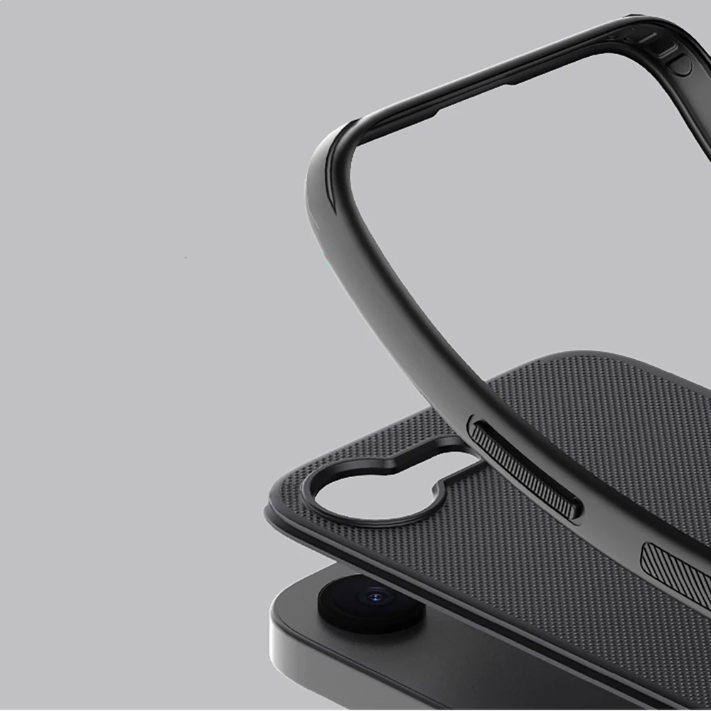 Nillkin Super Frosted PRO Magnetic Back dėklas skirtas Apple iPhone 16e juodos spalvos