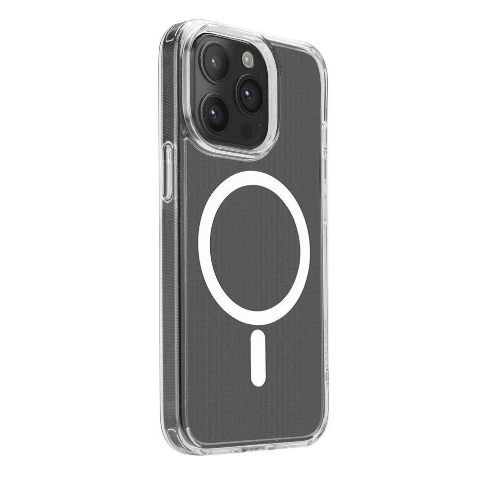 SBS Puro Cover in PC+TPU+TPE with integrated magnets "LITE MAG PRO" Apple iPhone 15 Pro, dėklas telefonui baltos spalvos
