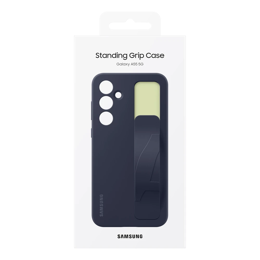 Dėklas GA556TBEGWW Standing Grip Case for Samsung Galaxy A55 Mėlyna Juodas (Mėlyna Juodas)