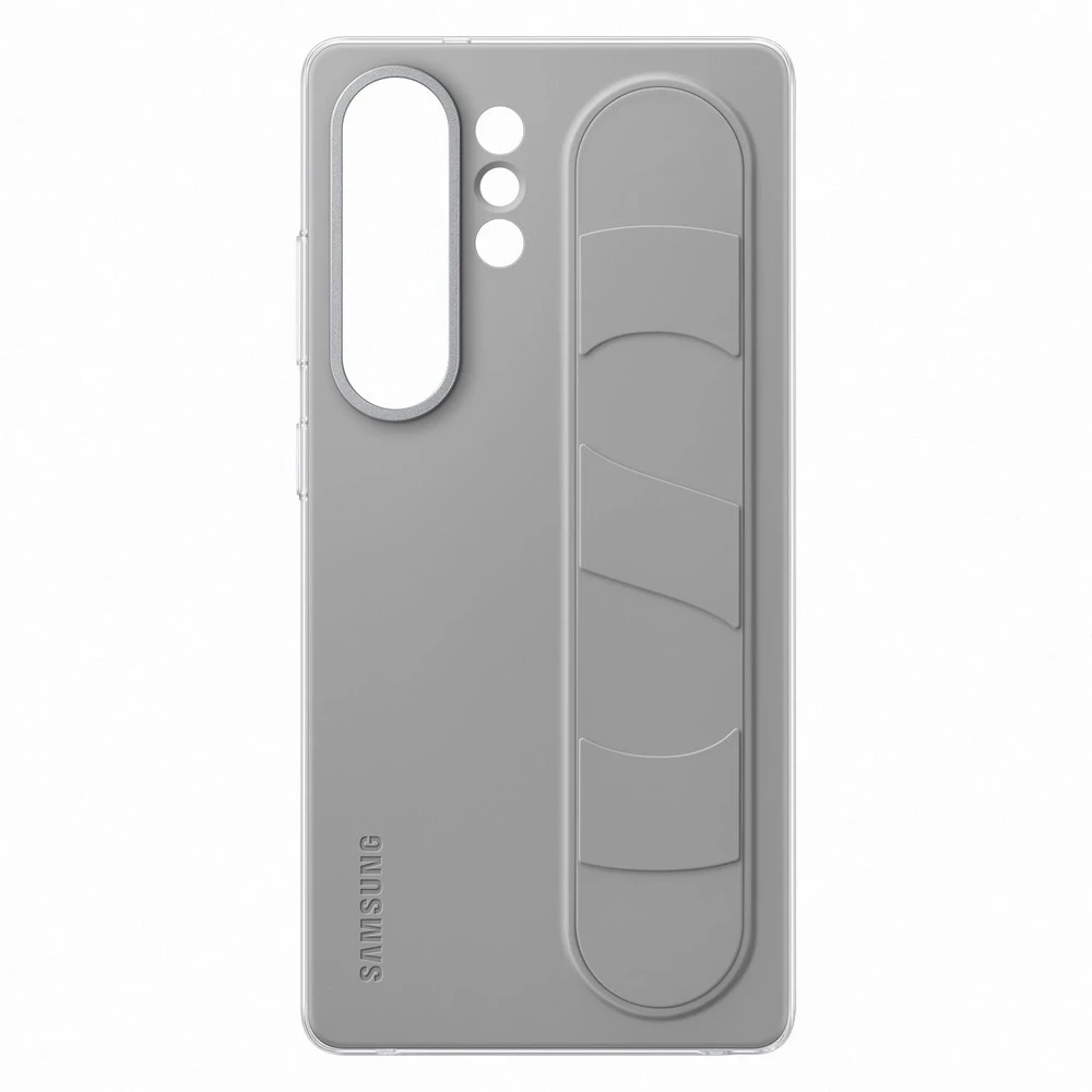 Dėklas Samsung Galaxy S25 Ultra Standing Grip dangtelis pilkas