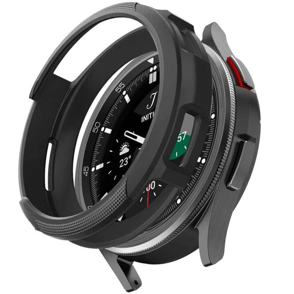 „Spigen Liquid Air®“ dėklas, skirtas „Samsung Galaxy Watch 6 Classic“ 47 mm (juodas)