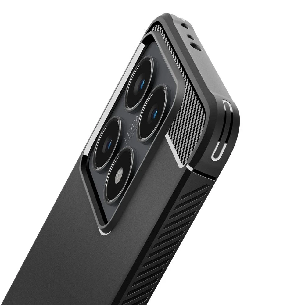 Spigen Rugged Armor dėklas skirtas Xiaomi 14T Pro – Matte juodos spalvos