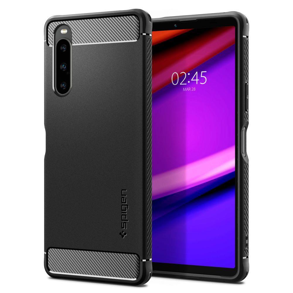 Custodia Morbida + 3 Pellicole Vetro Temperato Per Sony Xperia 10 V | Cover Sottile Antiurto TPU 4 In 1