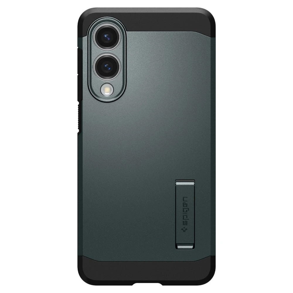 Spigen Tough Armor MagSafe dėklas skirtas Samsung Galaxy S25 Edge – Žalias/juodos spalvos