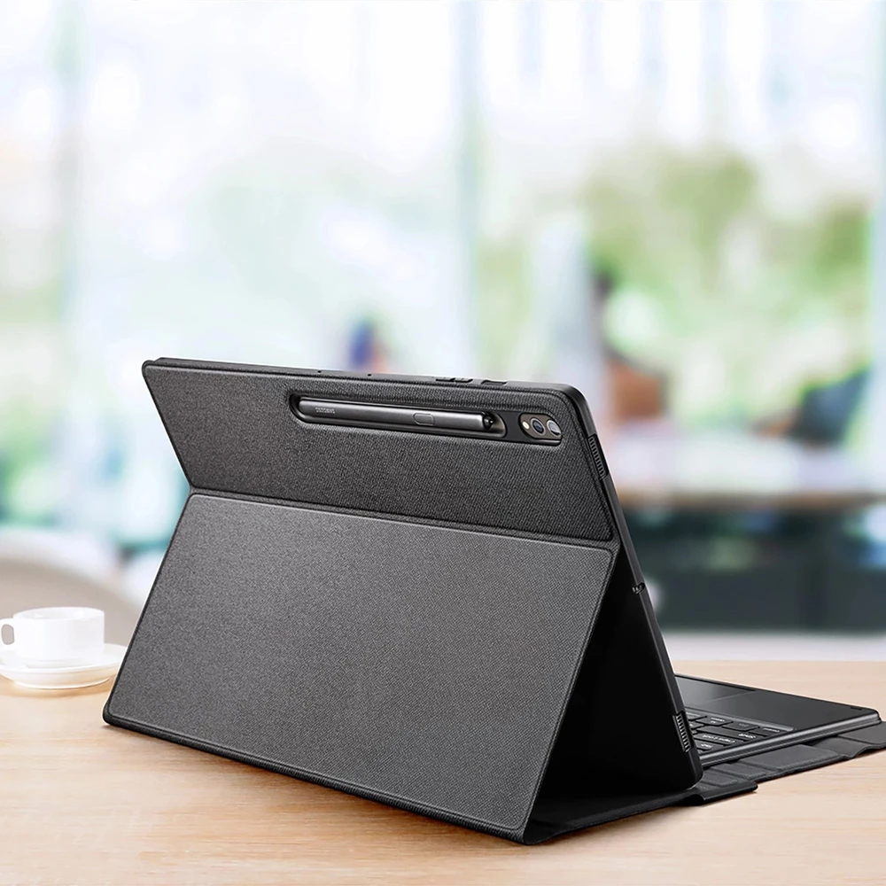 Dėklas su klaviatūra Bluetooth Dux Ducis (Seria TK) Samsung Tab S9 Ultra – juodos spalvos