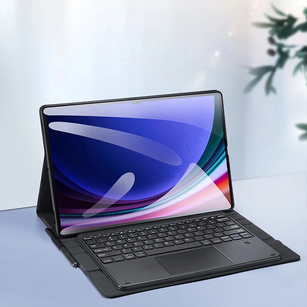Dėklas su klaviatūra Bluetooth Dux Ducis (Seria TK) Samsung Tab S9 Ultra – juodos spalvos
