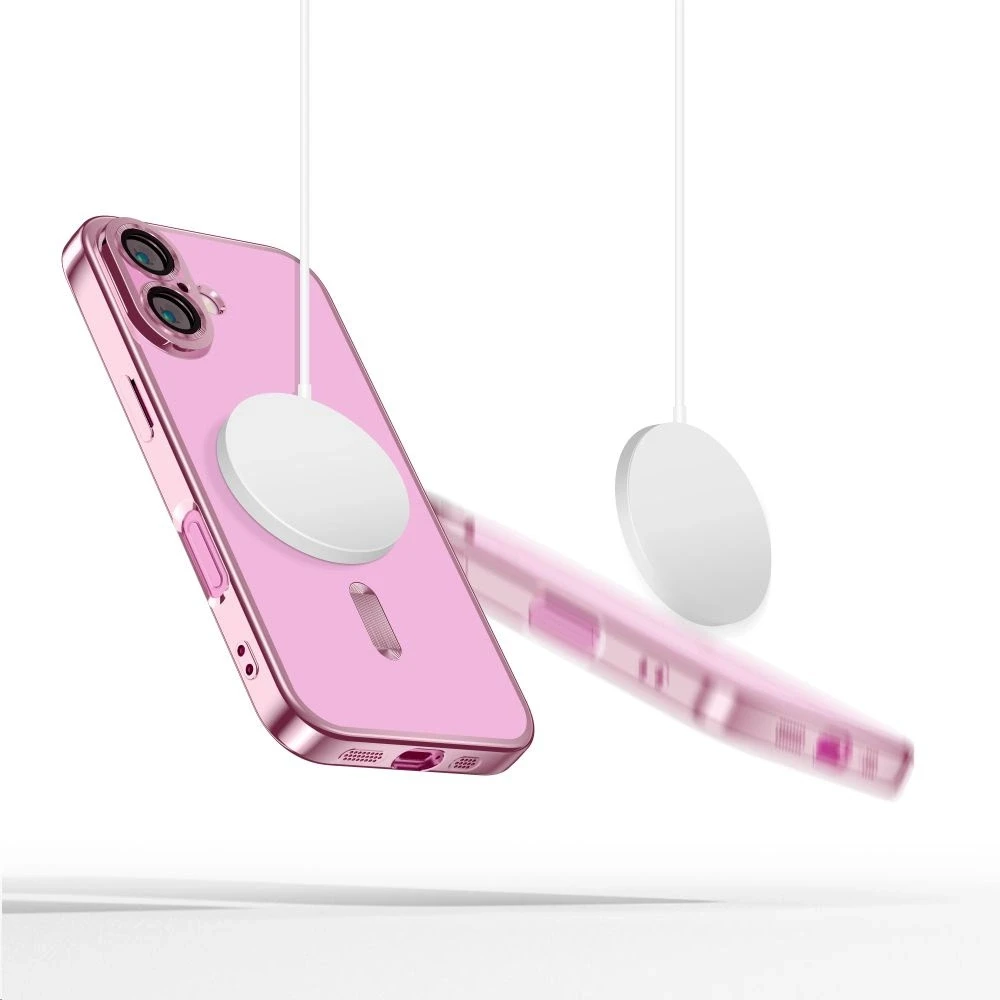 Apple iPhone 16 Tech-Protect MagFlex MagSafe dėklas telefonui rožinės spalvos