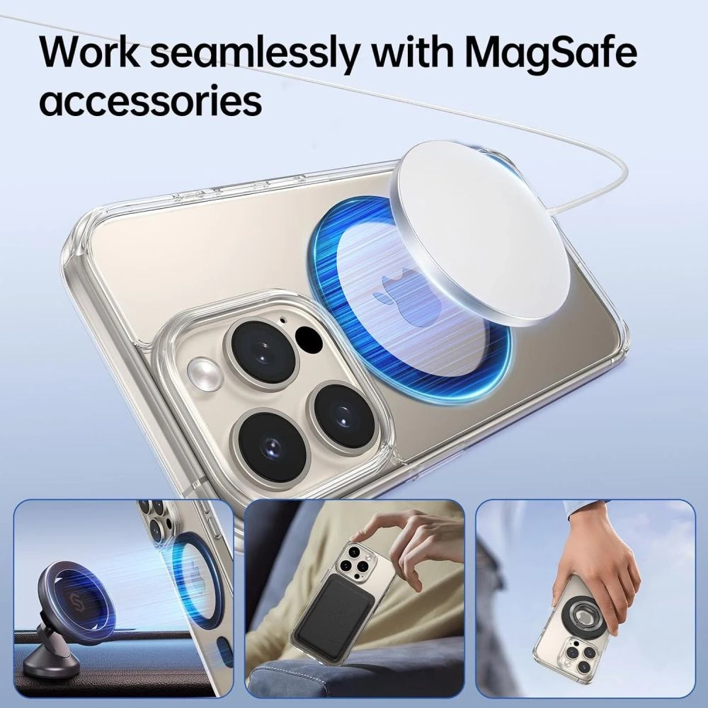 Tech-Protect MagMat MagSafe universal magnetic ring – dėklas telefonui baltos spalvos