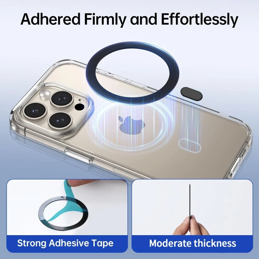 Tech-Protect MagMat MagSafe universal magnetic ring – dėklas telefonui baltos spalvos