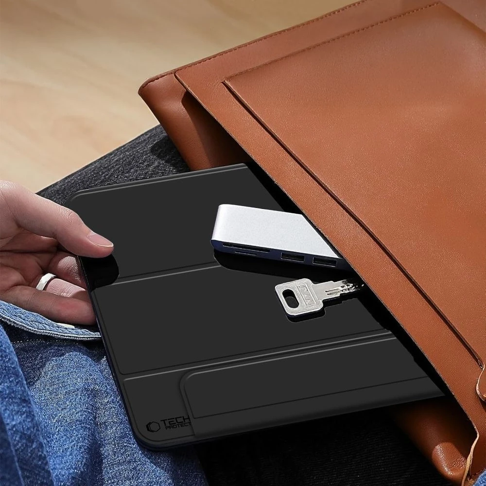 „Tech-Protect Smartcase Magnetic“, skirtas „iPad 10.9“ (2022 m.) / „iPad 11“ (2025 m.) - juodas