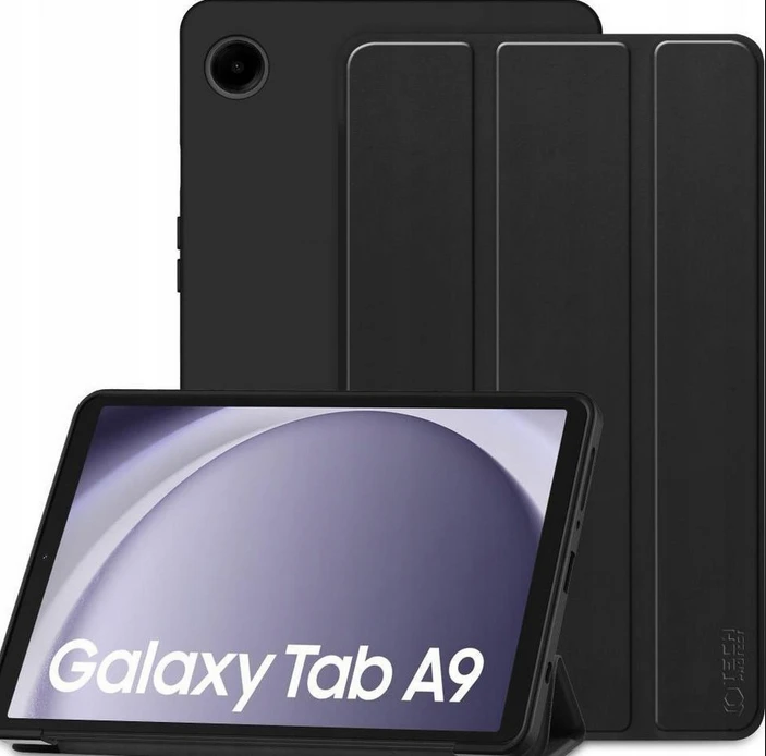 Dėklas Tech-Protect SmartCase, skirtas Samsung Galaxy Tab A9 8.7" X110 / X115, Juodos spalvos