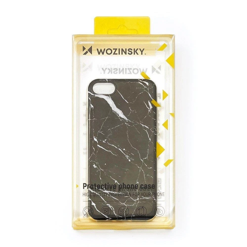 Wozinsky Marble TPU dėklas skirtas Xiaomi Redmi Note 10 5G / Poco M3 Pro, juodas