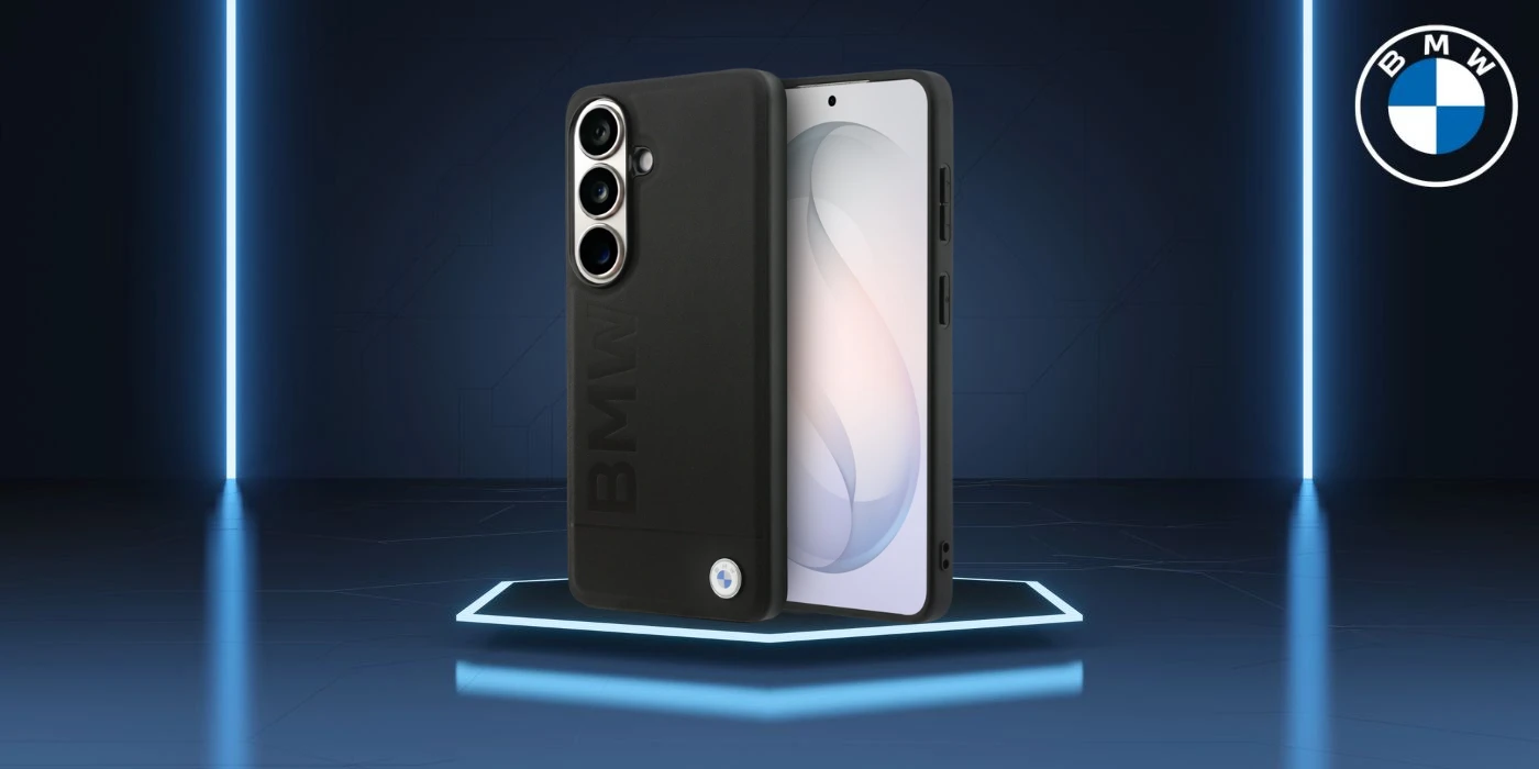 Dėklas BMW Leather Hot Stamp MagSafe do Samsung Galaxy S26+ juoda aprašymas - Prekės nuotrauka