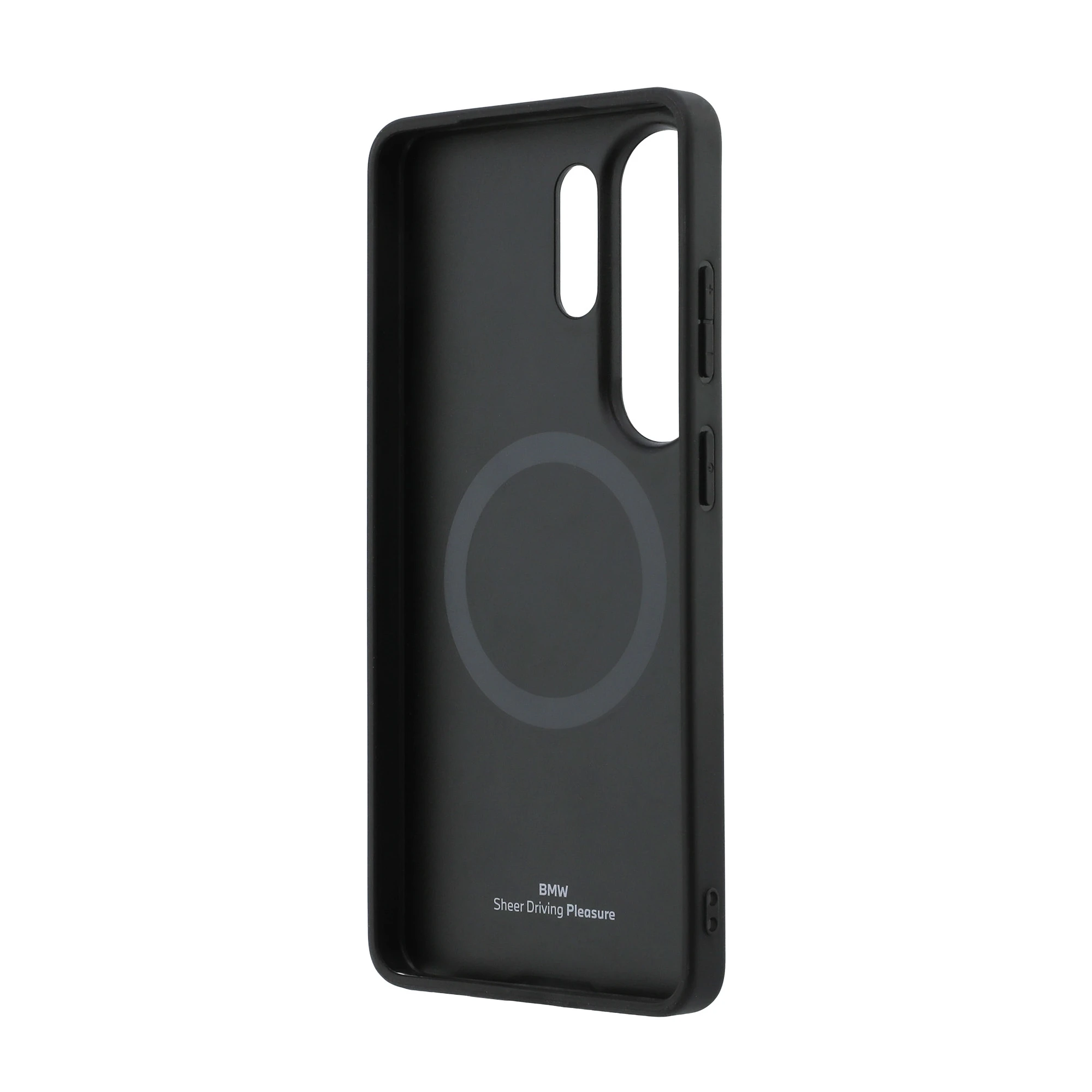 Dėklas BMW Leather Hot Stamp MagSafe do Samsung Galaxy S26 Ultra juoda aprašymas - Prekės nuotrauka