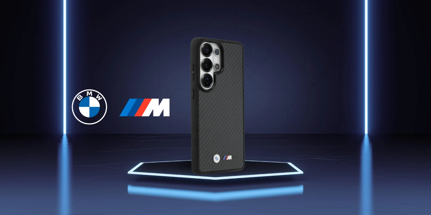 BMW M Kevlaro logotipo „MagSafe“ dėklas, skirtas „Samsung Galaxy S26 Ultra“, juodas aprašymas - Prekės nuotrauka
